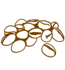 Art design of scattered coffee beans.