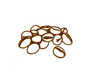 Art design of scattered coffee beans.
